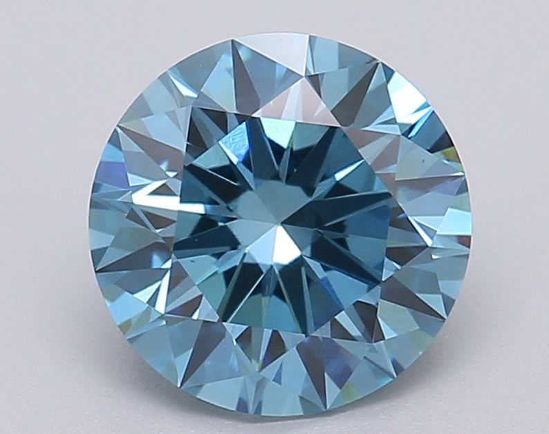 Lab-Grown ROUND Diamond - 1.76 Carat, Fancy Vivid Blue Color, VS1 Clarity | Sustainable Luxury, Dazzling Brilliance | IGI | Certified LG613349426