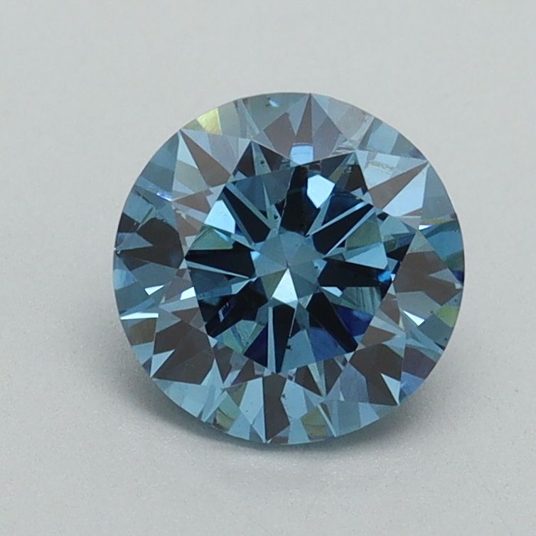 Lab-Grown ROUND Diamond - 1.07 Carat, Fancy Vivid Blue Color, VS2 Clarity | Sustainable Luxury, Dazzling Brilliance | IGI | Certified LG648434891