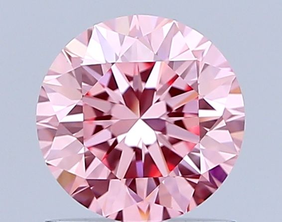 Lab-Grown ROUND Diamond - 1 Carat, Fancy Vivid Pink Color, VVS2 Clarity | Sustainable Luxury, Dazzling Brilliance | IGI | Certified LG635417799