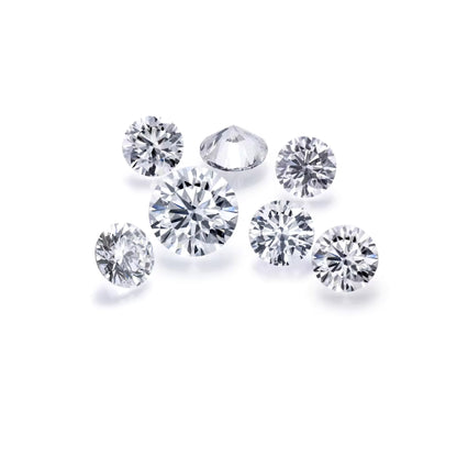 Diamants ronds brillants cultivés en laboratoire de 0,9 mm à 4 mm DE Couleur VVS-VS1 Clarté Excellente symétrie de la coupe